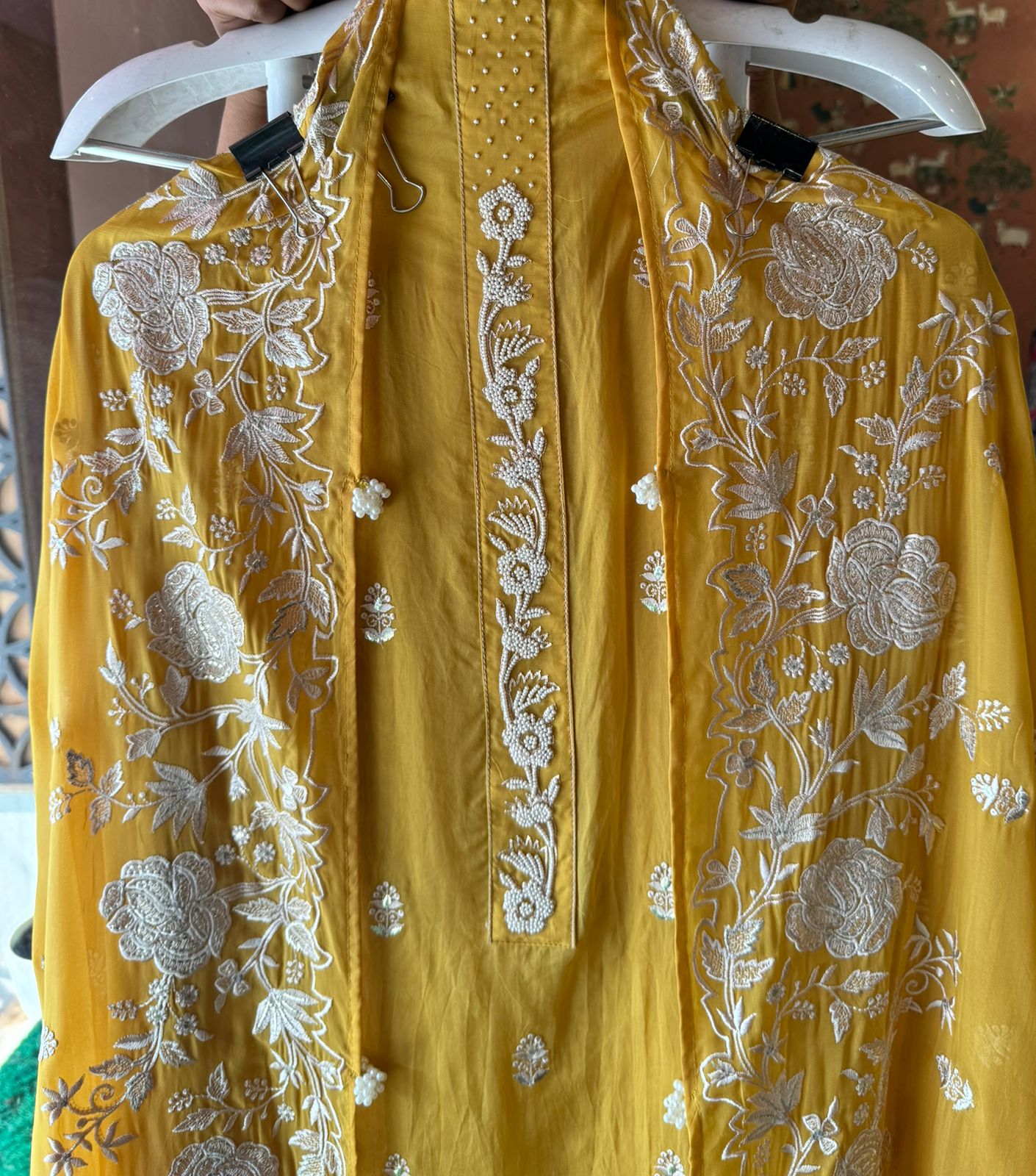 Soft organza Unstitched Suit